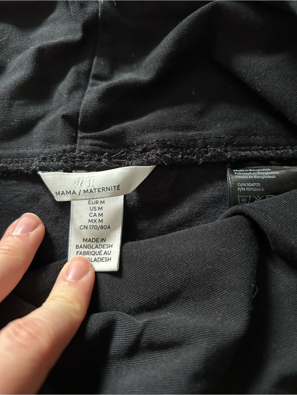 H&M MAMA Black Maternity Leggings - Stretch Overbump Style - Picture 5 of 5